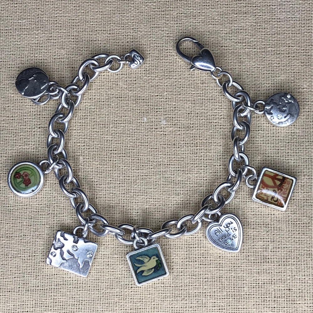 Brighton Peace Charming Bracelet~EXCELLENT